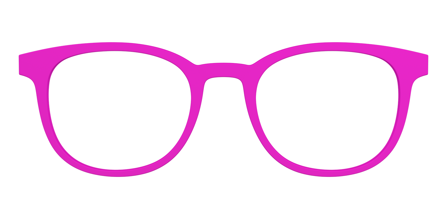 The Hot Pink - Front Top Image - Pair Eyewear