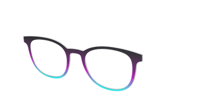 The Licorice to Seafoam Gradient - Angle Top Thumbnail - Pair Eyewear