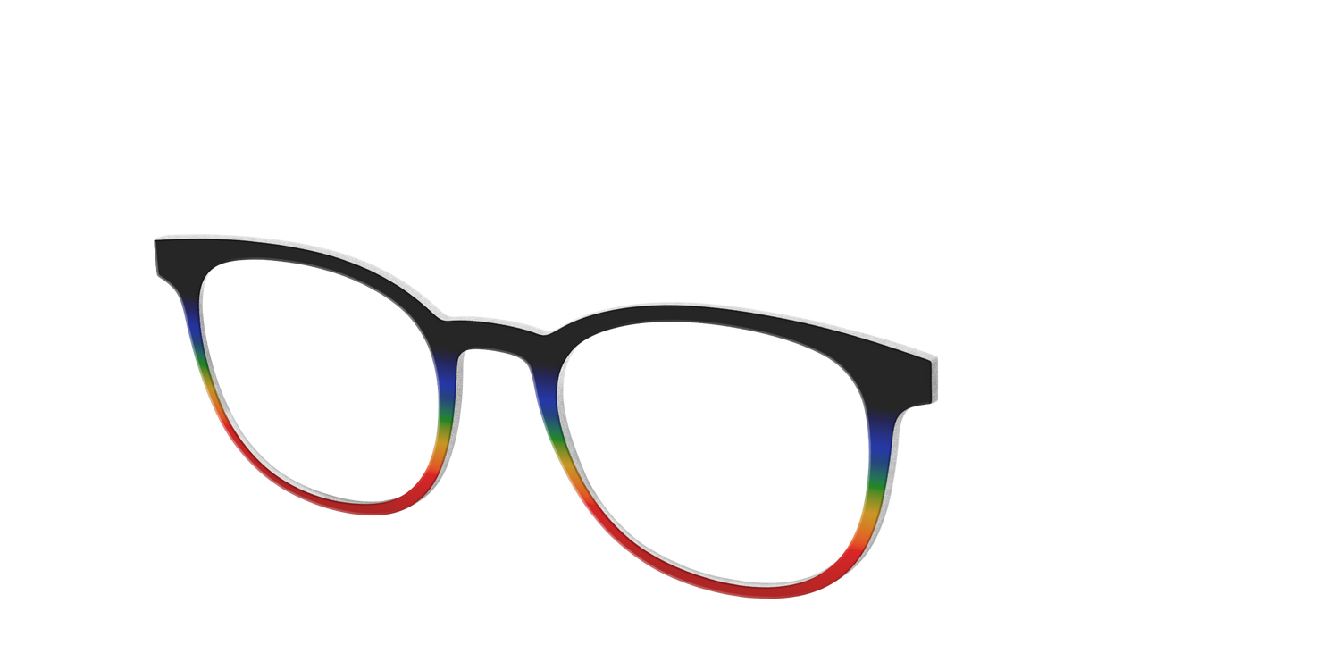 The Love Wins Gradient - Angle Top Image - Pair Eyewear