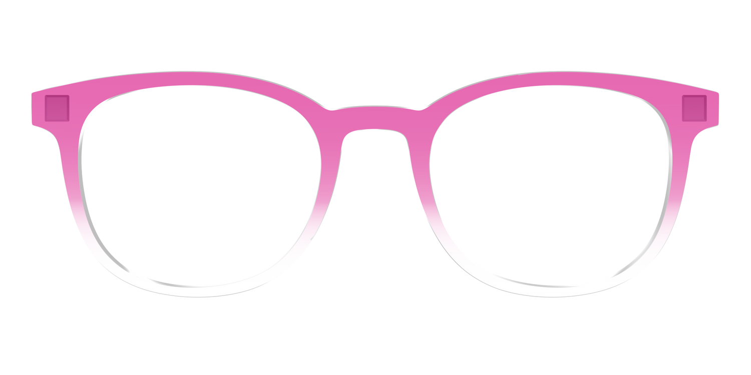 The Magenta Gradient Crystal - Front Top Image - Pair Eyewear