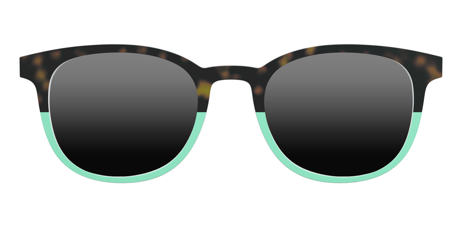 The Polarized Matcha Split Sun Top - Front Top Image - Pair Eyewear