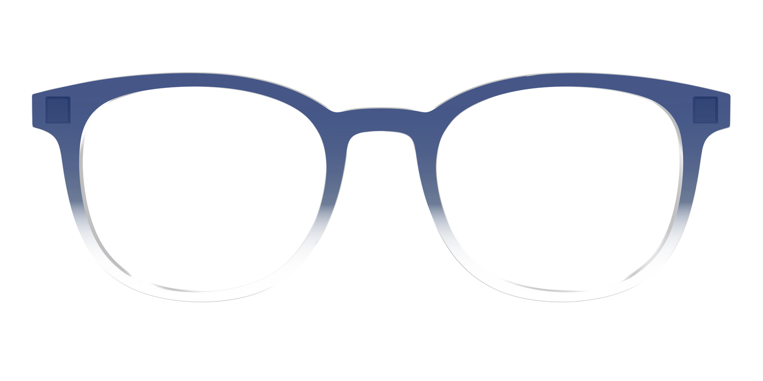 The Navy Gradient Crystal - Front Top Image - Pair Eyewear