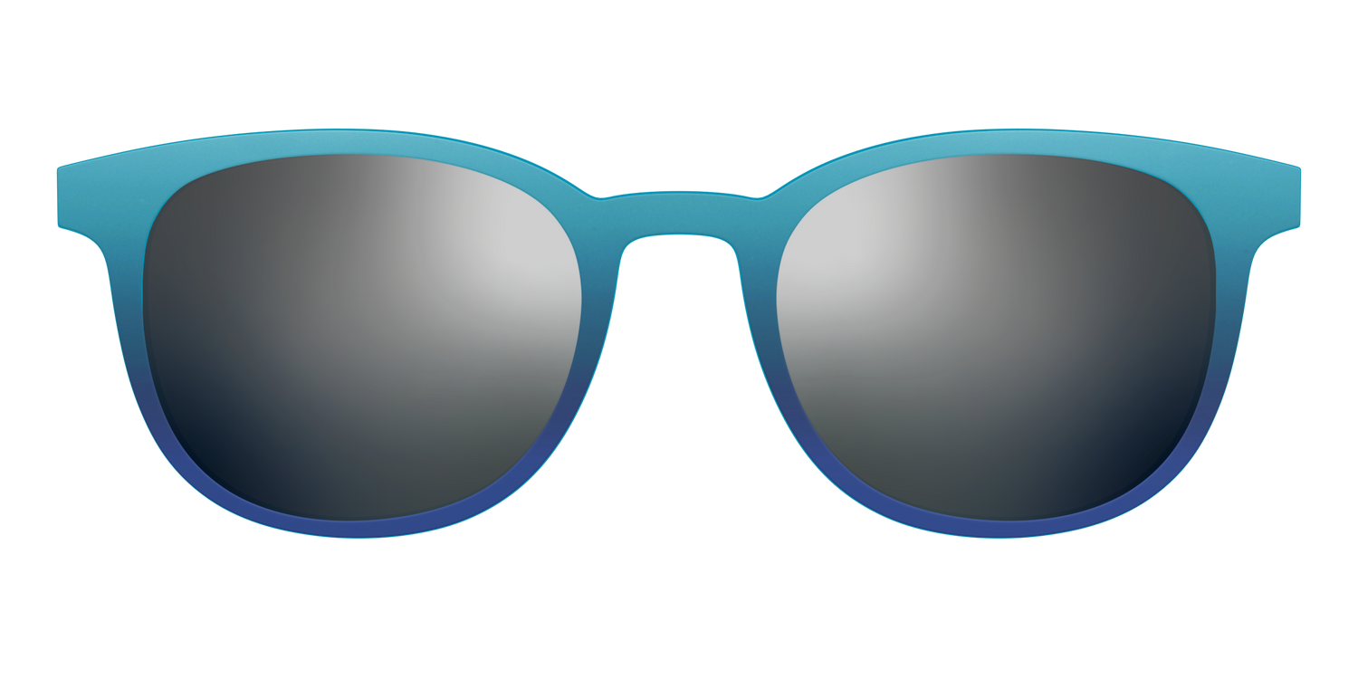 The Polarized Ocean Blue Sun Top - Front Top Image - Pair Eyewear