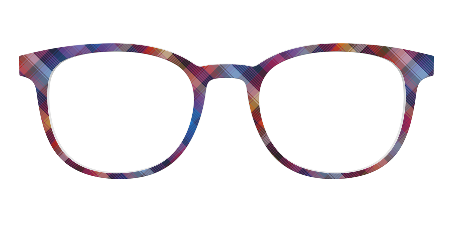The Ombre Plaid - Front Top Image - Pair Eyewear