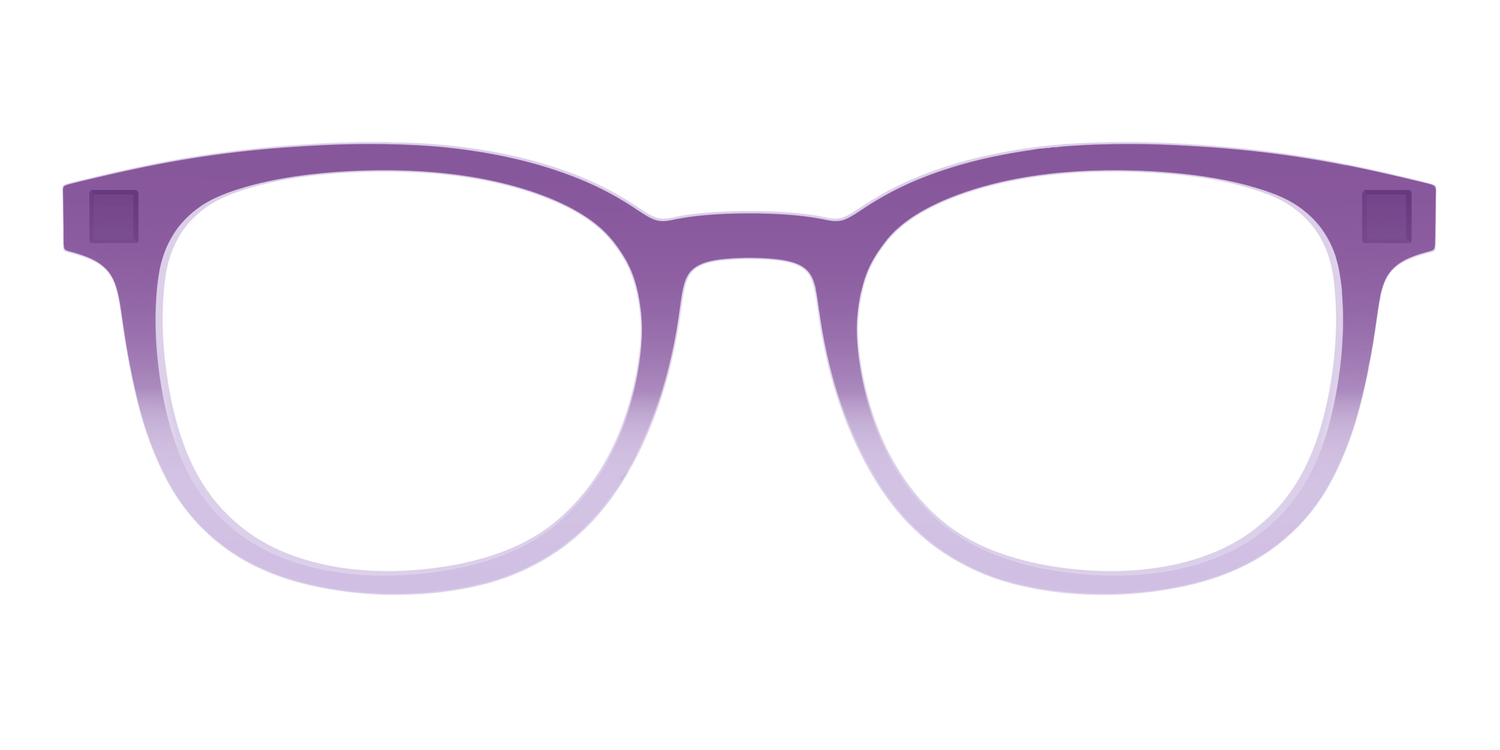 The Plum to Lilac Gradient Crystal - Front Top Image - Pair Eyewear