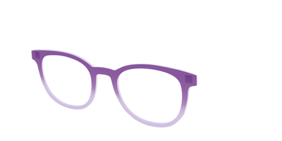 The Plum to Lilac Gradient Crystal - Angle Top Thumbnail - Pair Eyewear