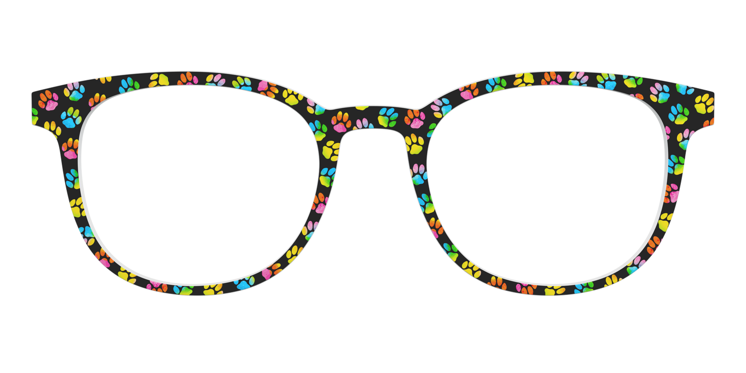 The Rainbow Paw Print - Front Top Image - Pair Eyewear