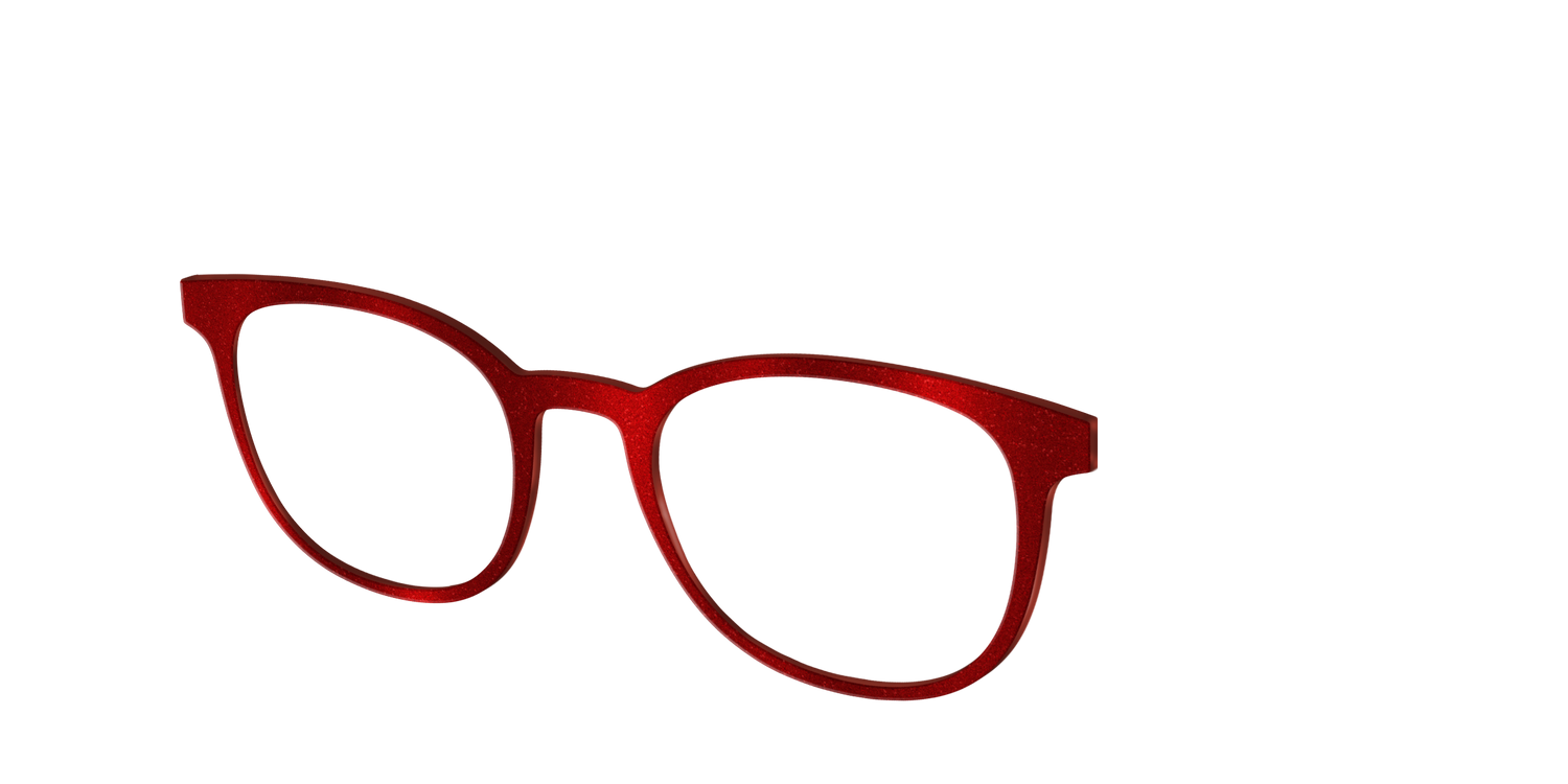 The Red Shimmer - Angle Top Image - Pair Eyewear
