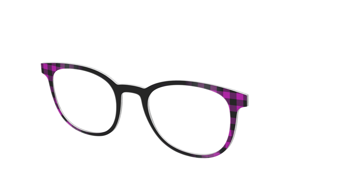 The Reimagined Plaid - Angle Top Image - Pair Eyewear