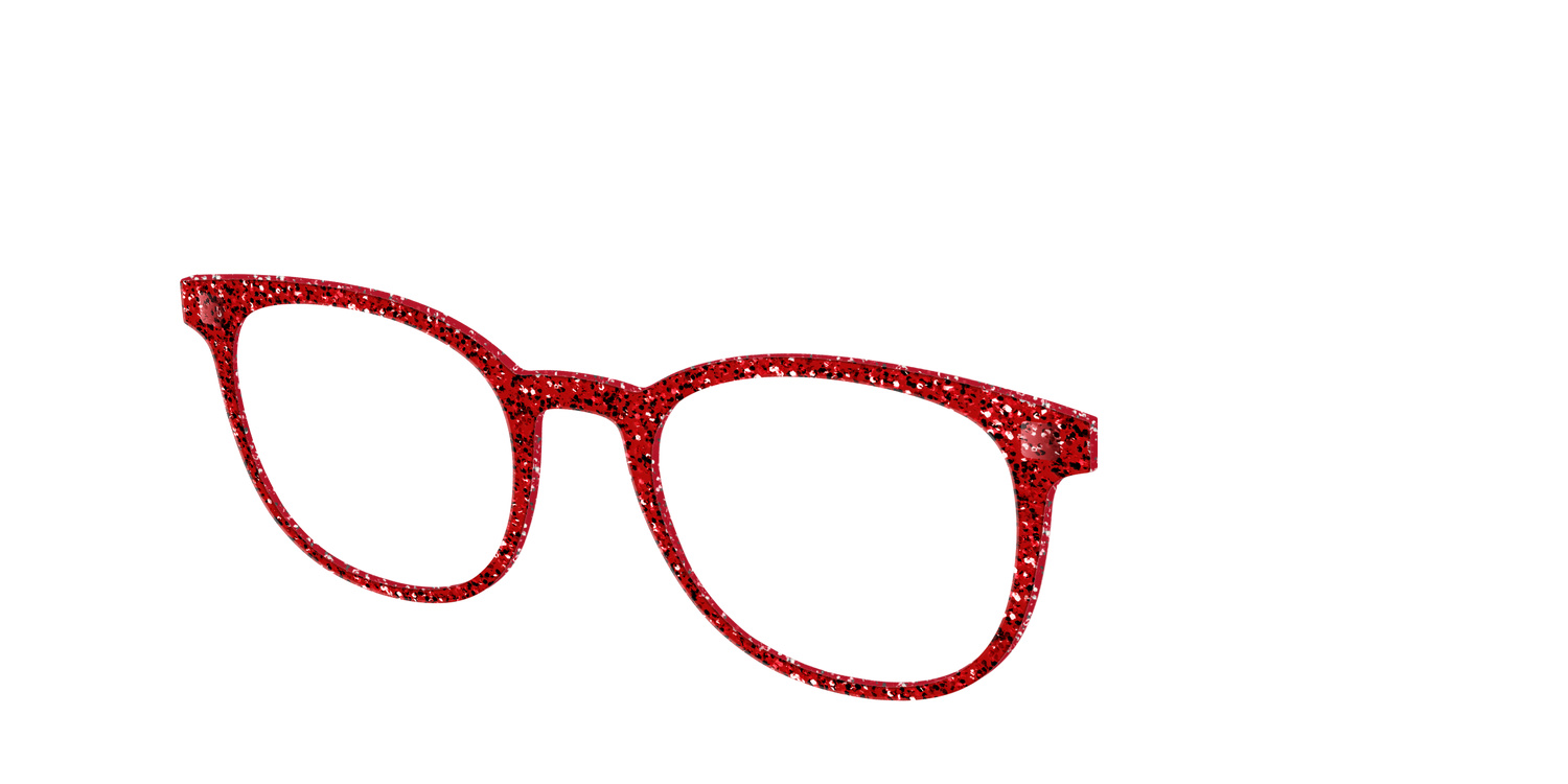 The Ruby Sparkle - Angle Top Image - Pair Eyewear
