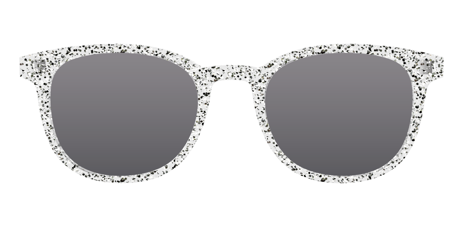 The Polarized Silver Sparkle Sun Top - Front Top Image - Pair Eyewear