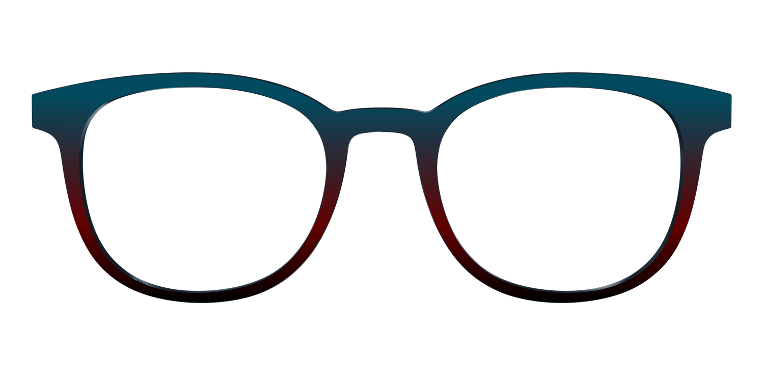 The Teal to Espresso Gradient - Front Top Image - Pair Eyewear