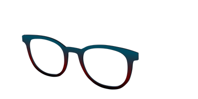 The Teal to Espresso Gradient - Angle Top Thumbnail - Pair Eyewear