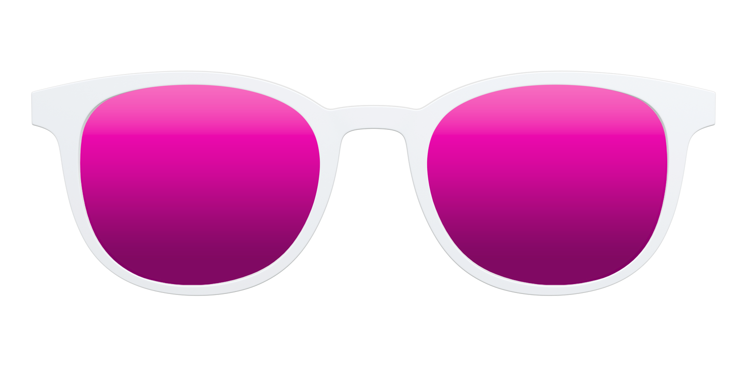 The Polarized White Sun Top - Front Top Image - Pair Eyewear