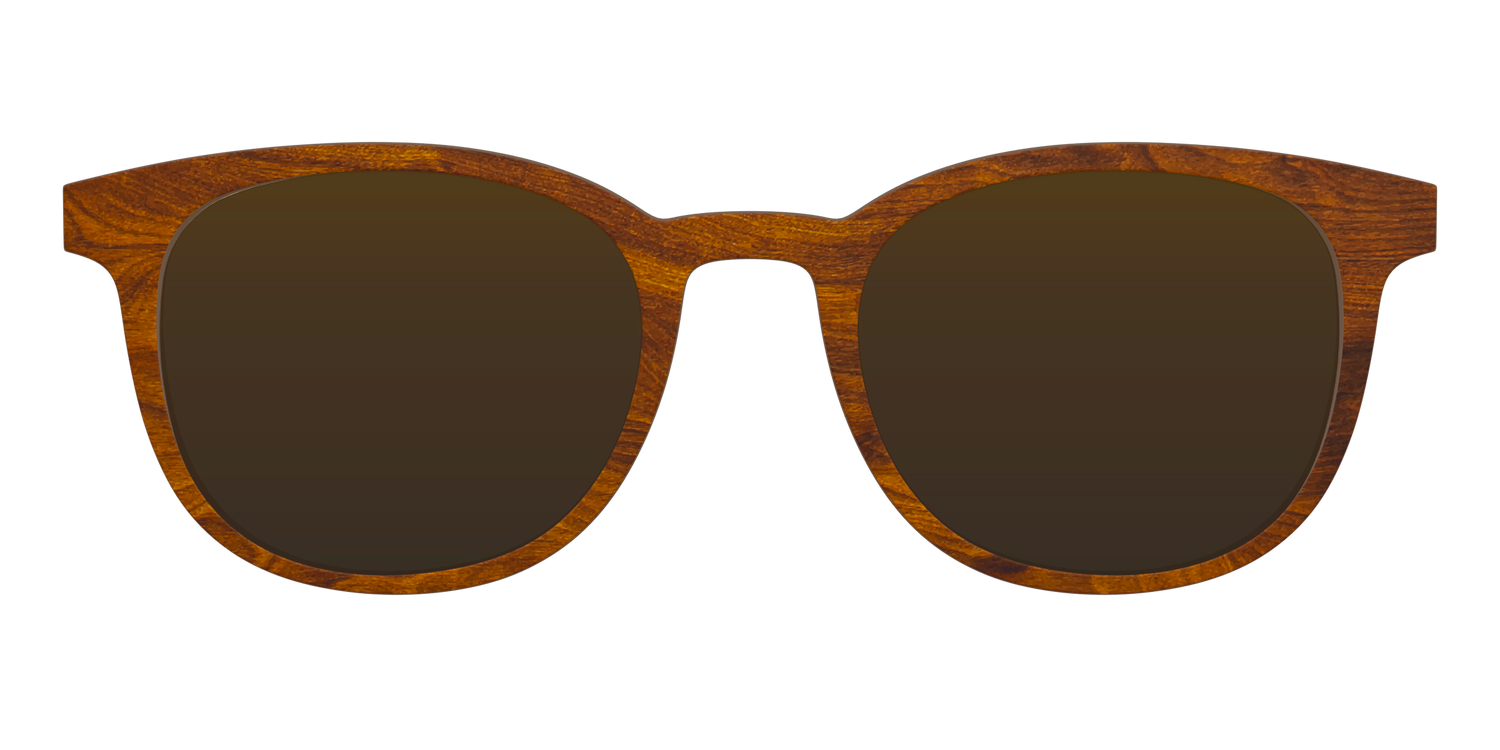 The Polarized Woodgrain Sun Top - Front Top Image - Pair Eyewear