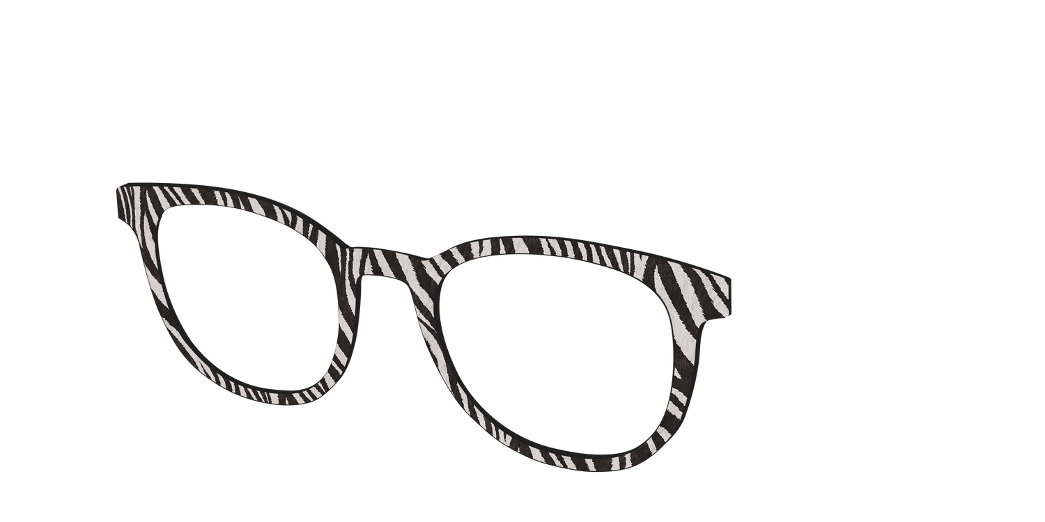 The Zebra Stripes - Angle Top Image - Pair Eyewear
