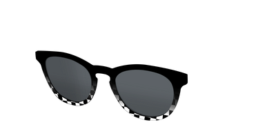 The Polarized Checkerboard Fade Sun Top - Angle Top Thumbnail - Pair Eyewear