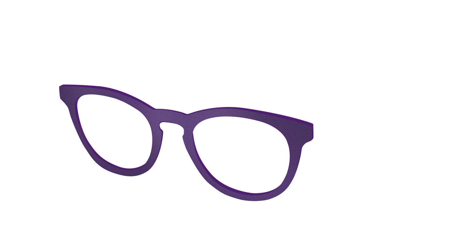 The Matte Eggplant - Angle Top Image - Pair Eyewear
