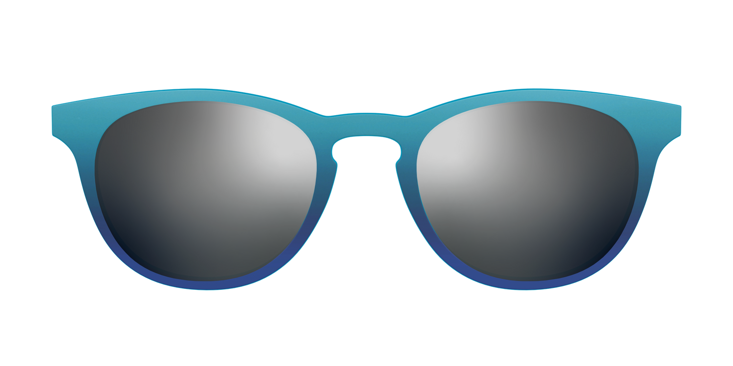 The Polarized Ocean Blue Sun Top - Front Top Image - Pair Eyewear