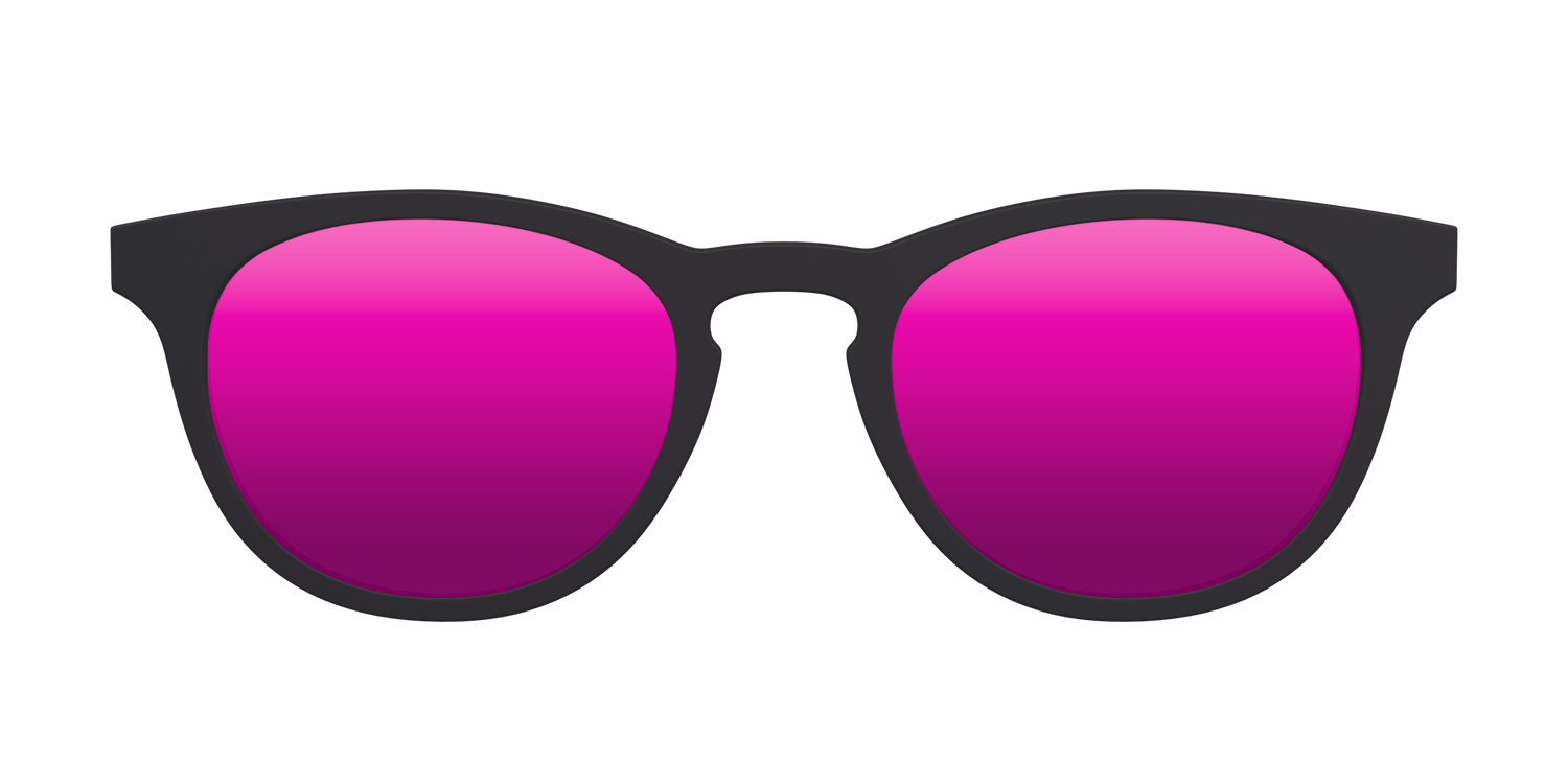 The Polarized Pink Reflective Sun Top - Front Top Image - Pair Eyewear