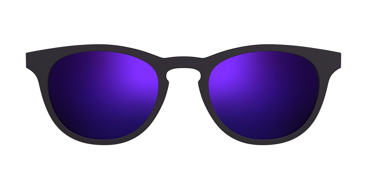 The Polarized Purple Reflective Sun Top - Front Top Image - Pair Eyewear