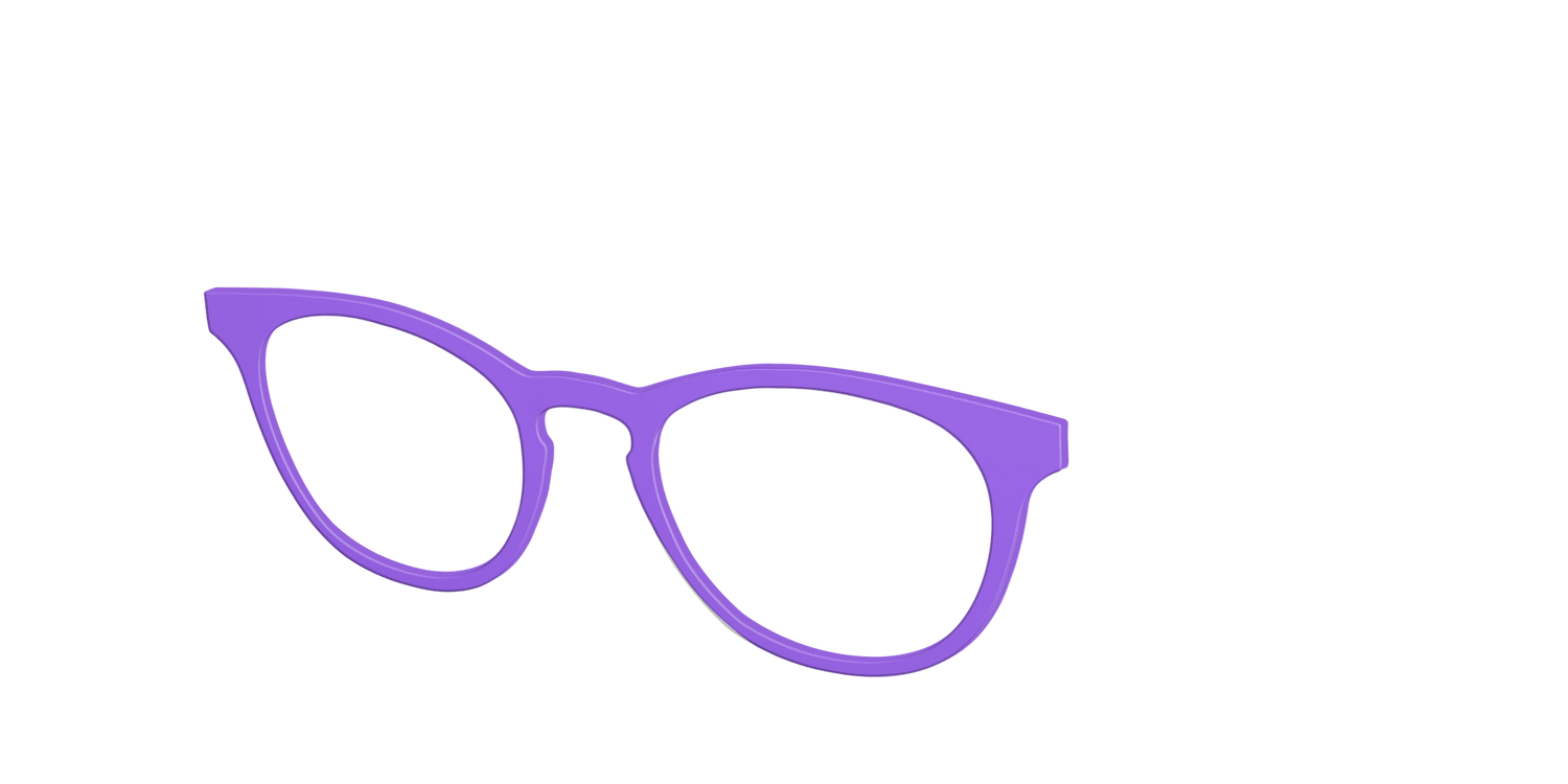 The Purple - Angle Top Image - Pair Eyewear
