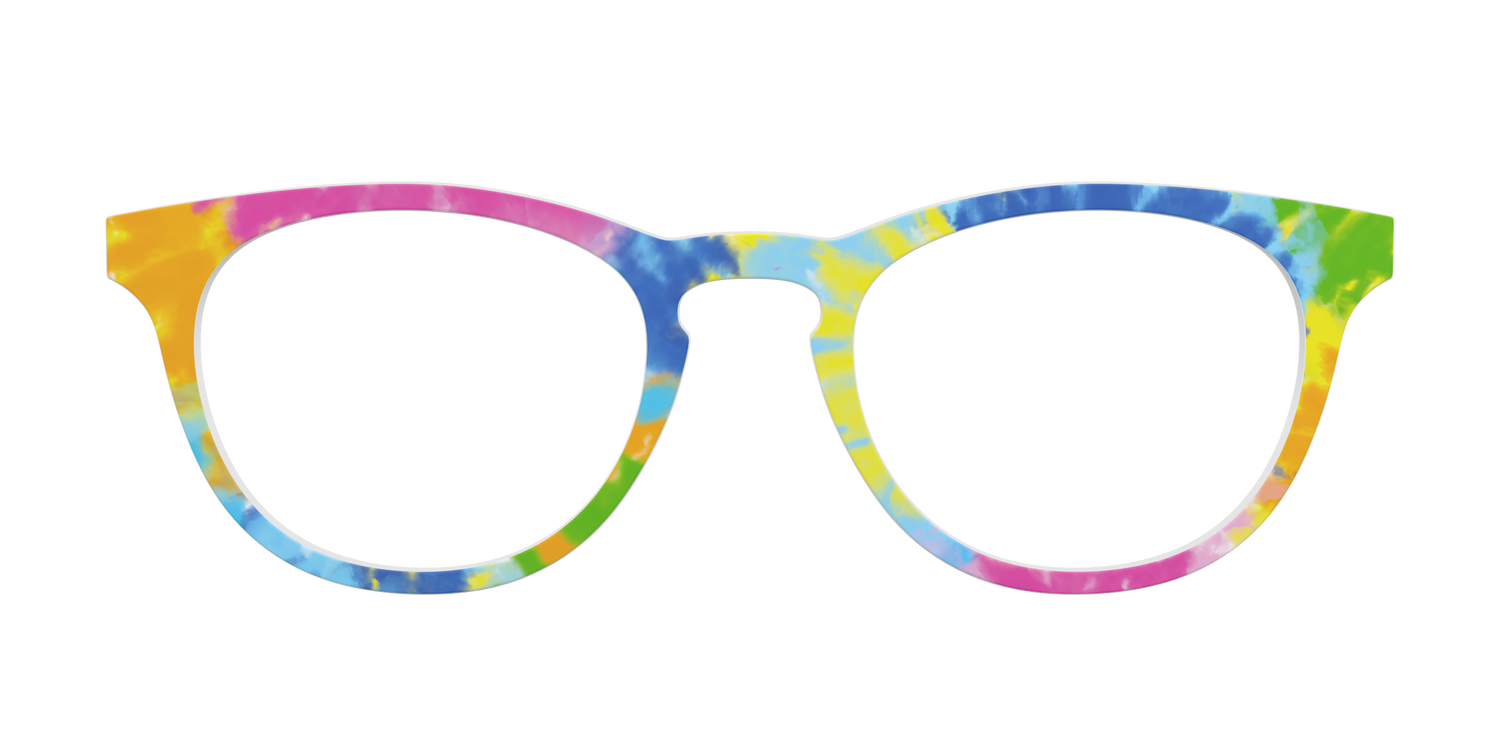 The Rainbow Tie-Dye - Front Top Image - Pair Eyewear