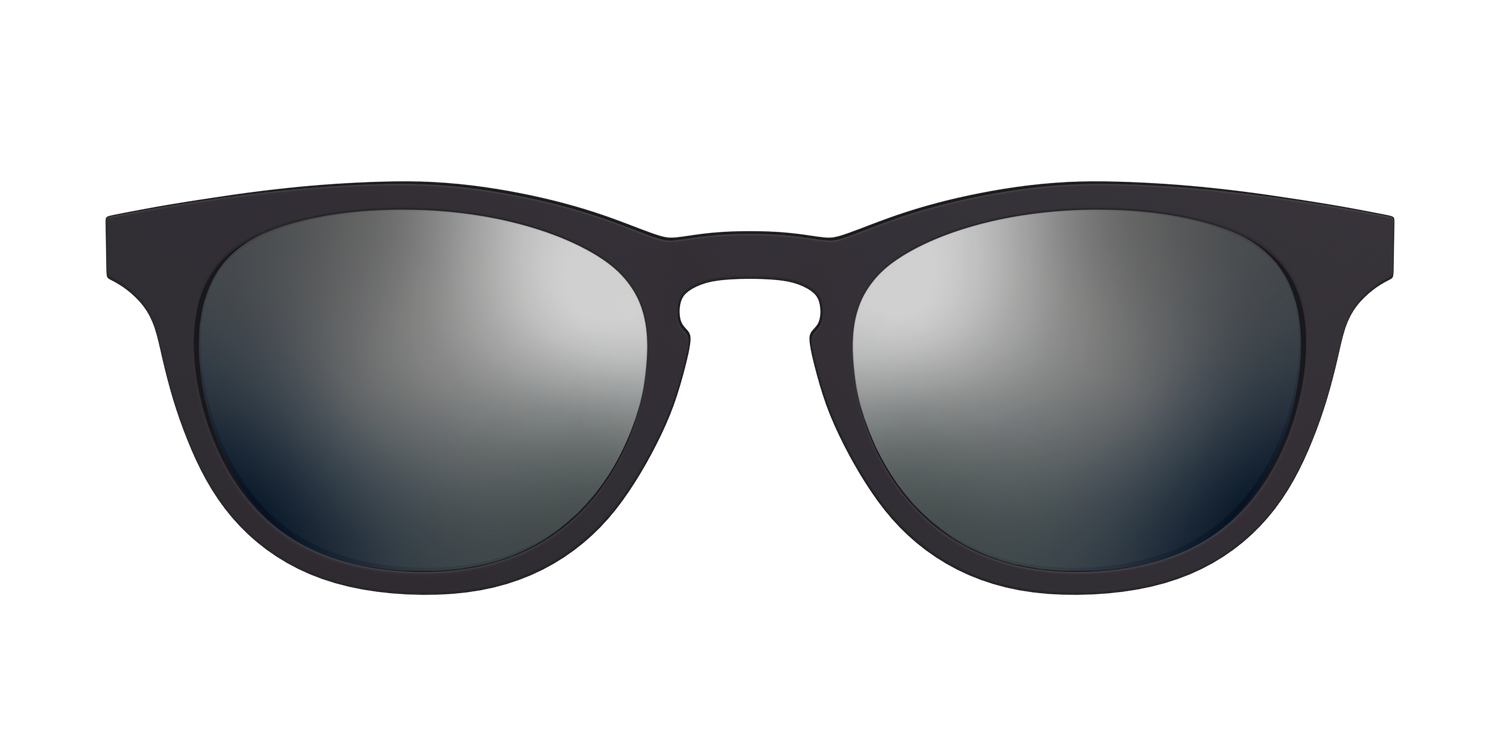 The Polarized Silver Reflective Sun Top - Front Top Image - Pair Eyewear