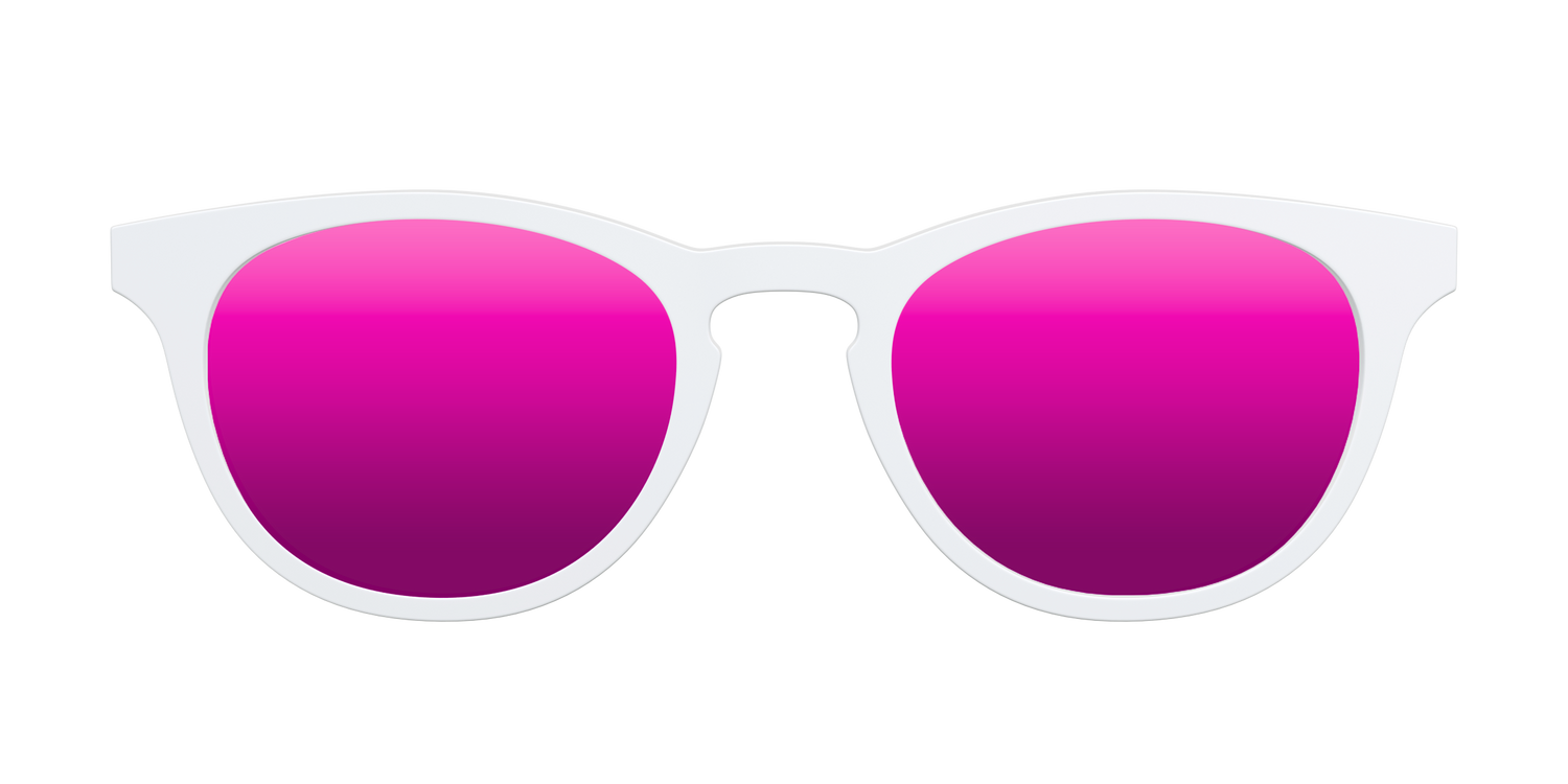 The Polarized White Sun Top - Front Top Image - Pair Eyewear