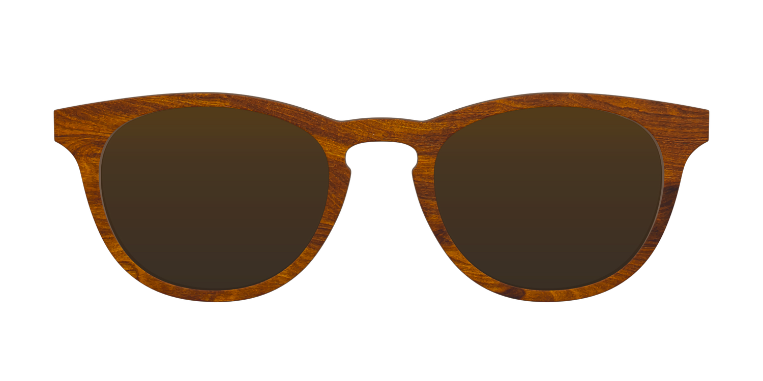 The Polarized Woodgrain Sun Top - Front Top Image - Pair Eyewear