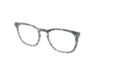 The B&W Chevron - Angle Top Thumbnail - Pair Eyewear