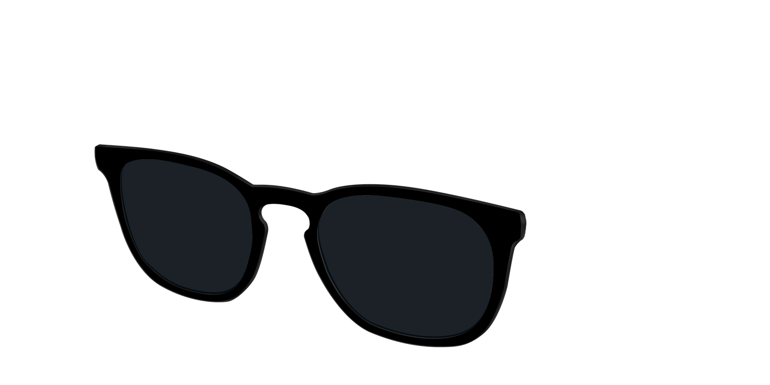The Non-Polarized Black Sun Top - Angle Top Image - Pair Eyewear