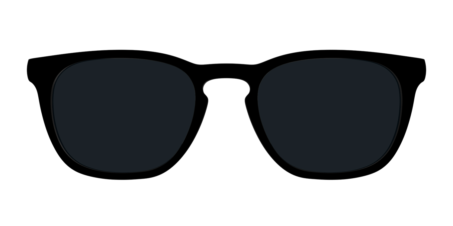 The Non-Polarized Black Sun Top - Front Top Image - Pair Eyewear