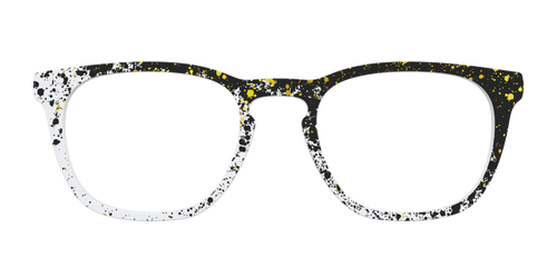 The Black & White Splatter - Pair Eyewear