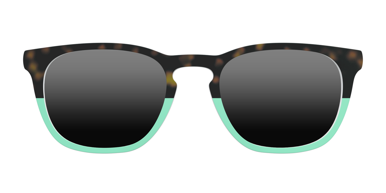 The Polarized Matcha Split Sun Top - Front Top Image - Pair Eyewear