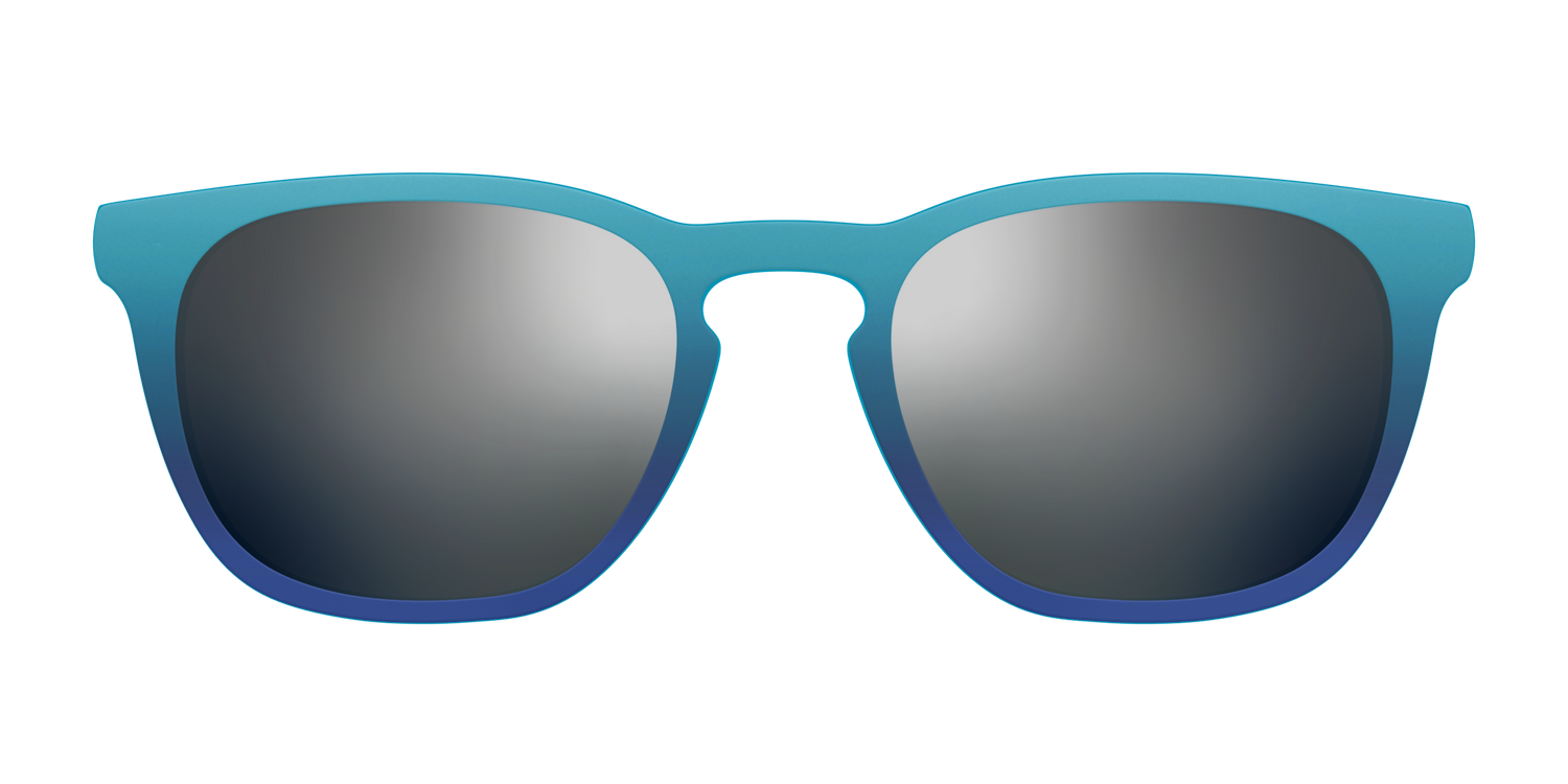 The Polarized Ocean Blue Sun Top - Front Top Image - Pair Eyewear
