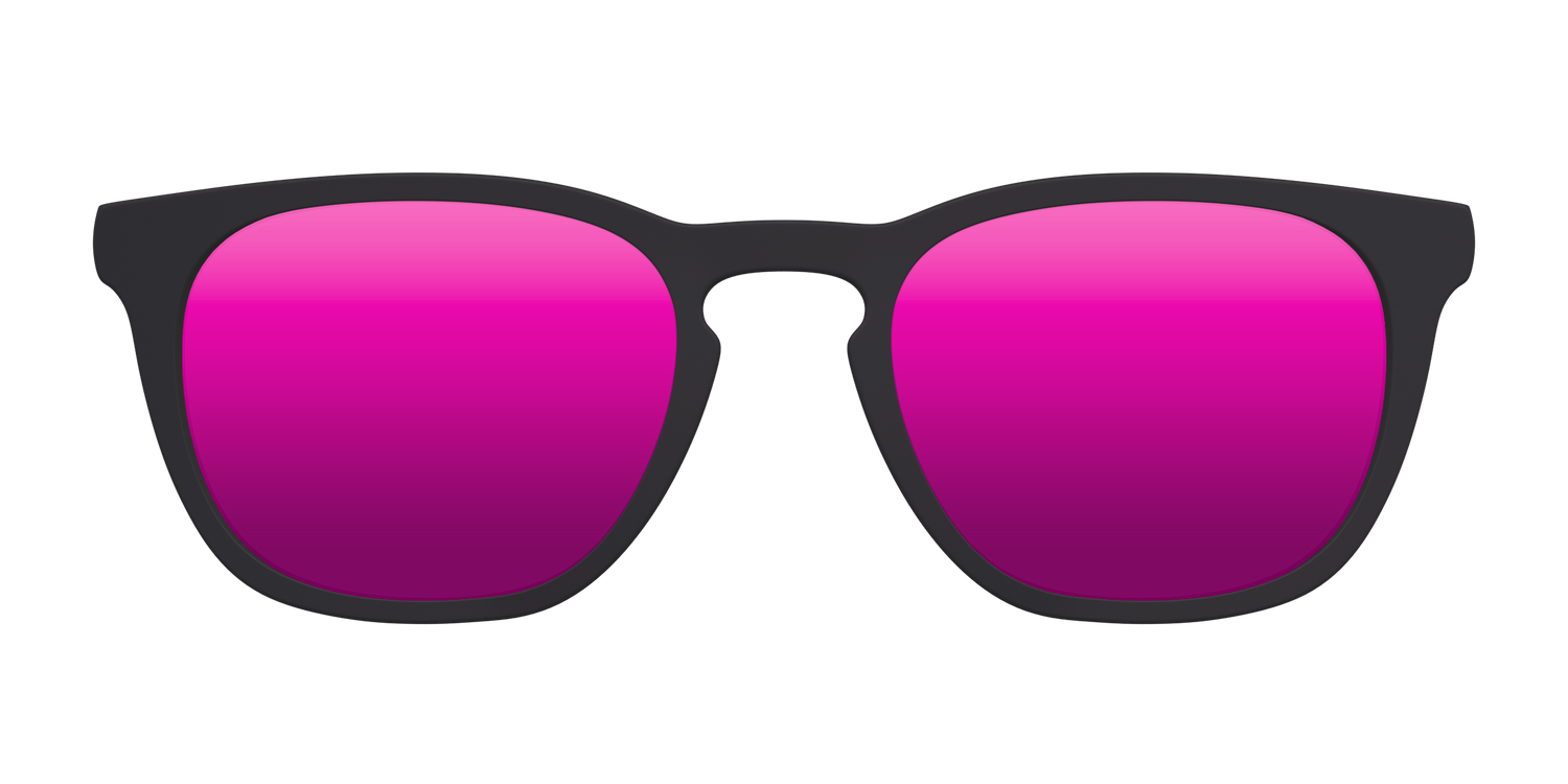 The Polarized Pink Reflective Sun Top - Front Top Image - Pair Eyewear