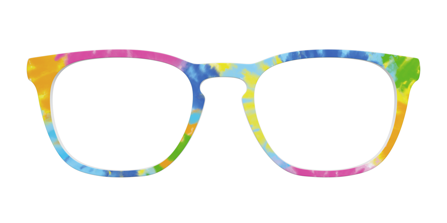 The Rainbow Tie-Dye - Front Top Image - Pair Eyewear