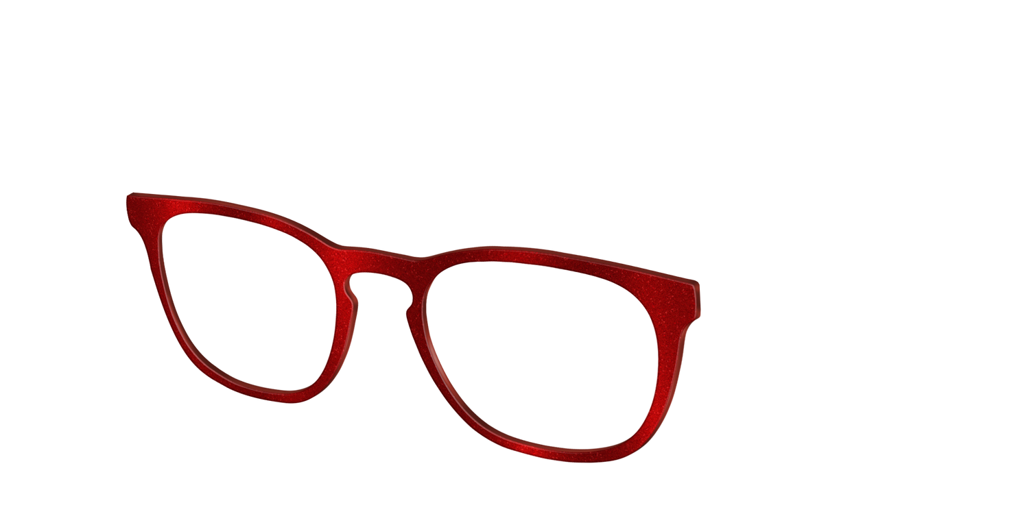 The Red Shimmer - Angle Top Image - Pair Eyewear