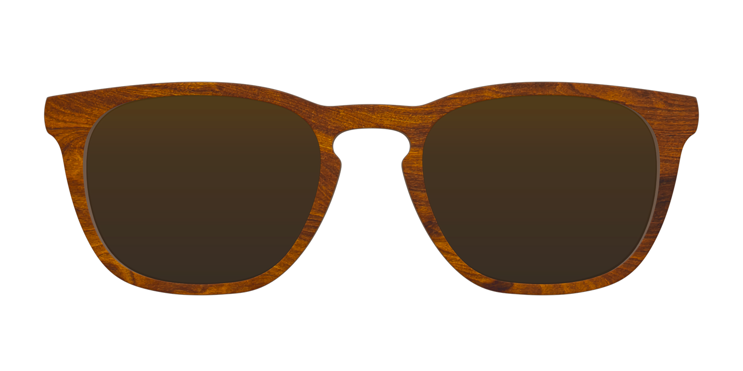 The Polarized Woodgrain Sun Top - Front Top Image - Pair Eyewear